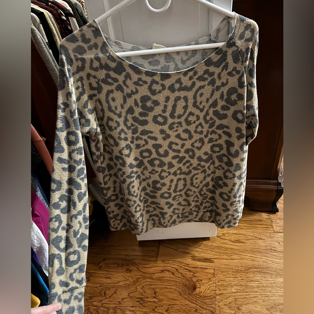 Cheetah print sweater